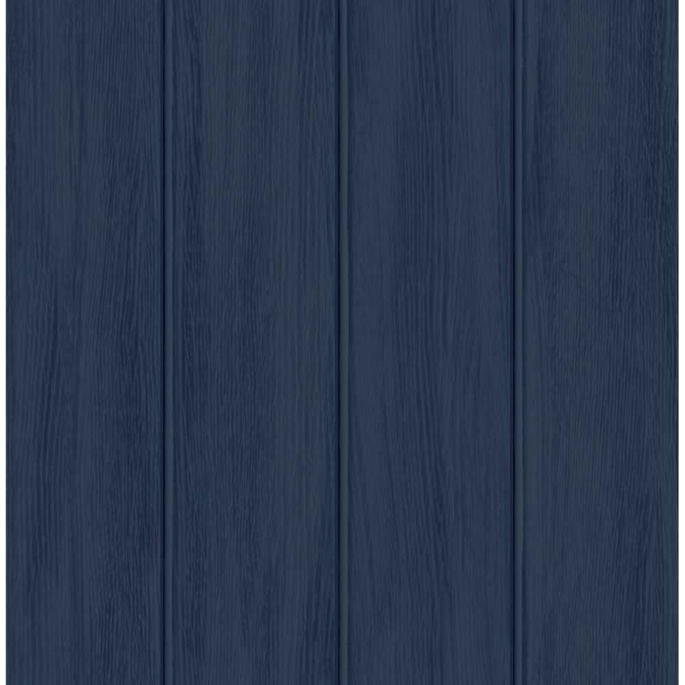 NextWall NW39902 Wood Panel Wallpaper in Blue